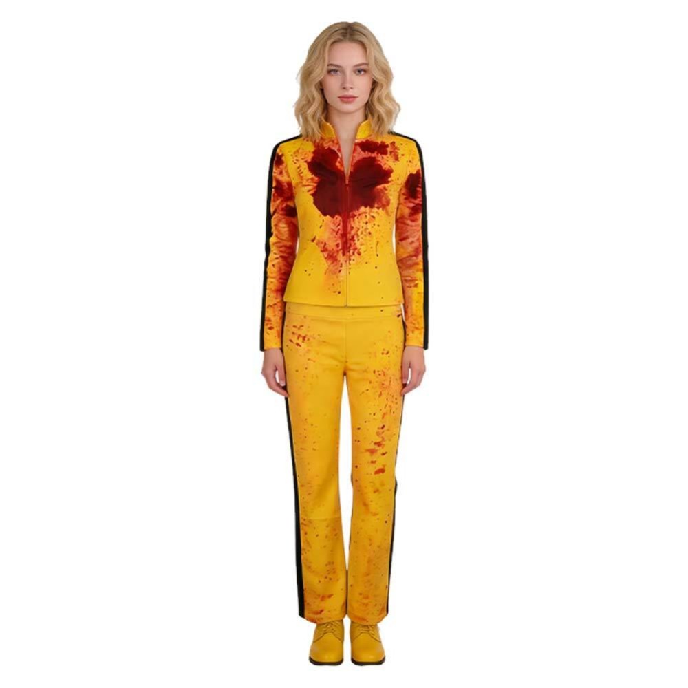 Kill Bill The Bride Women Yellow Training Cosplay Costume Halloween Carnival Outfit