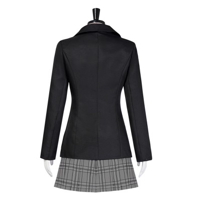 Kill Bill Gogo Yubari Women Black Uniform Cosplay Costume Halloween Carnival Outfit