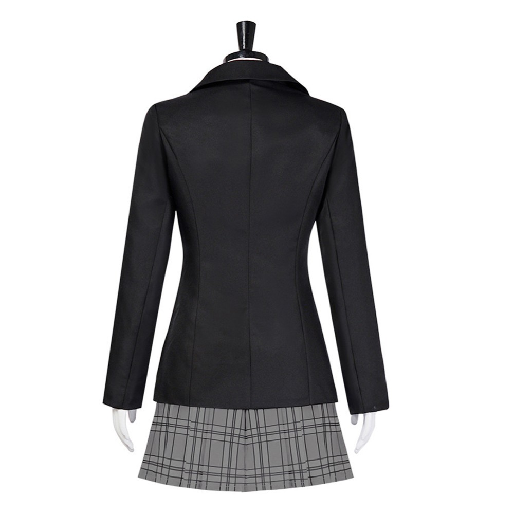 Kill Bill Gogo Yubari Women Black Uniform Cosplay Costume Halloween Carnival Outfit