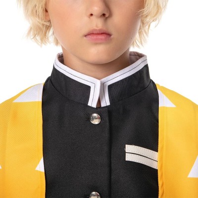 Agatsuma Zenitsu Kids Festival Christmas Party Cosplay Costume Halloween Carnival Outfit