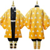 Agatsuma Zenitsu Kids Festival Christmas Party Cosplay Costume Halloween Carnival Outfit