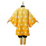 Agatsuma Zenitsu Kids Festival Christmas Party Cosplay Costume Halloween Carnival Outfit