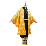 Agatsuma Zenitsu Kids Festival Christmas Party Cosplay Costume Halloween Carnival Outfit
