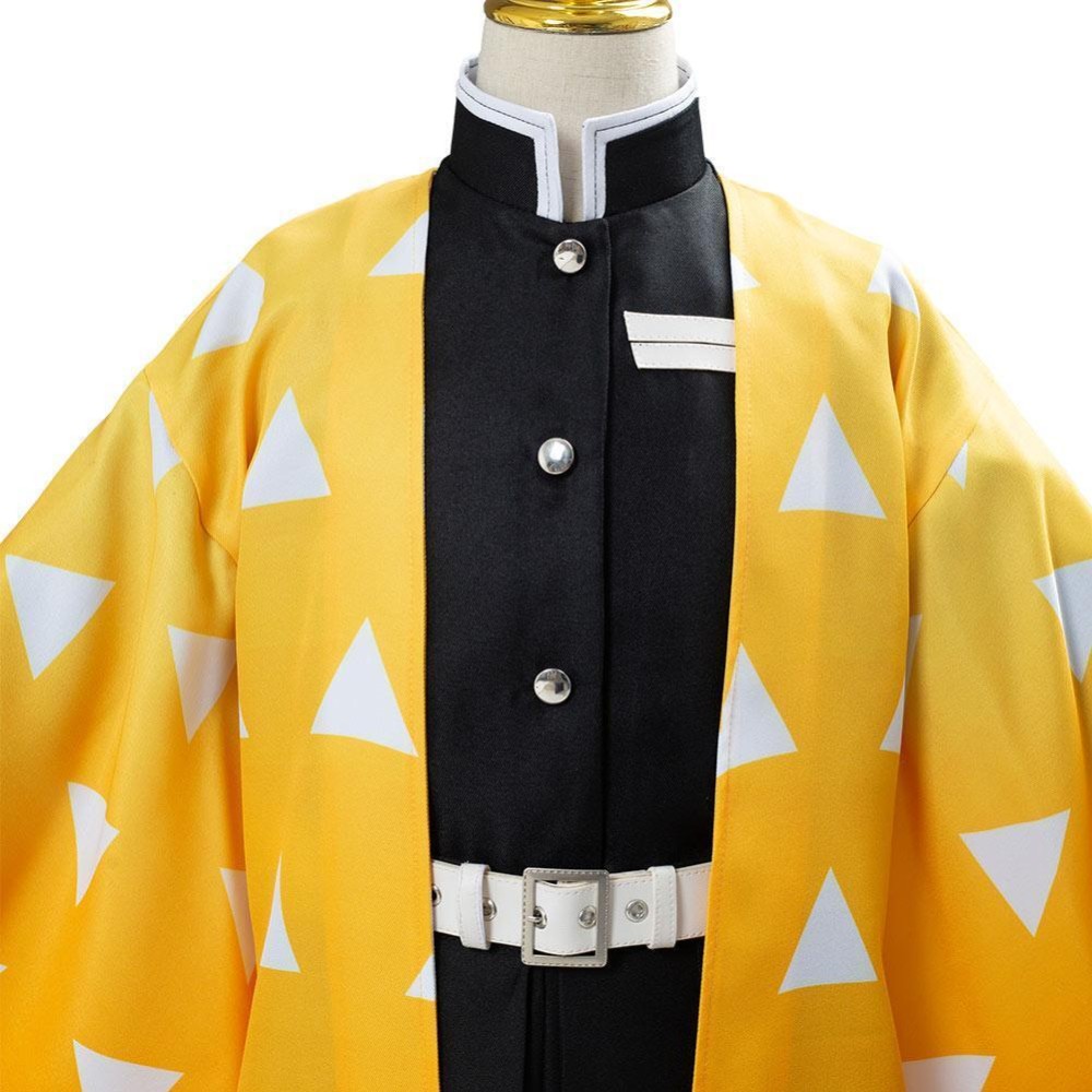 Agatsuma Zenitsu Kids Festival Christmas Party Cosplay Costume Halloween Carnival Outfit