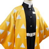 Agatsuma Zenitsu Kids Festival Christmas Party Cosplay Costume Halloween Carnival Outfit