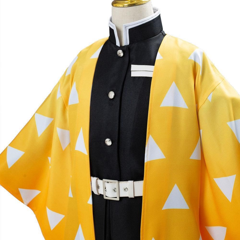 Agatsuma Zenitsu Kids Festival Christmas Party Cosplay Costume Halloween Carnival Outfit