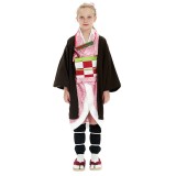 Nezuko Kamado Kids Children Festival Christmas Party Cosplay Costume Halloween Carnival Outfit