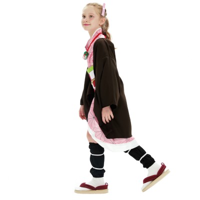Nezuko Kamado Kids Children Festival Christmas Party Cosplay Costume Halloween Carnival Outfit