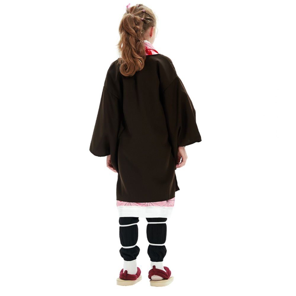 Nezuko Kamado Kids Children Festival Christmas Party Cosplay Costume Halloween Carnival Outfit