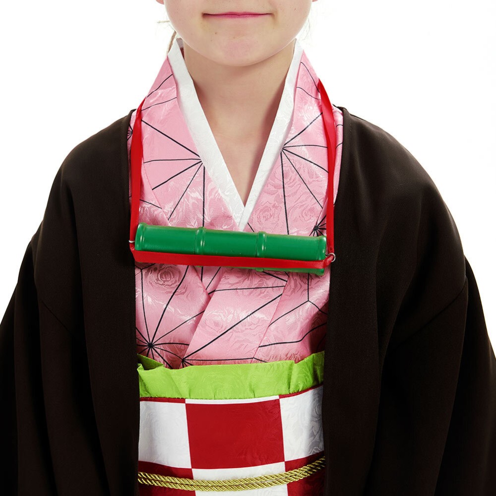 Nezuko Kamado Kids Children Festival Christmas Party Cosplay Costume Halloween Carnival Outfit