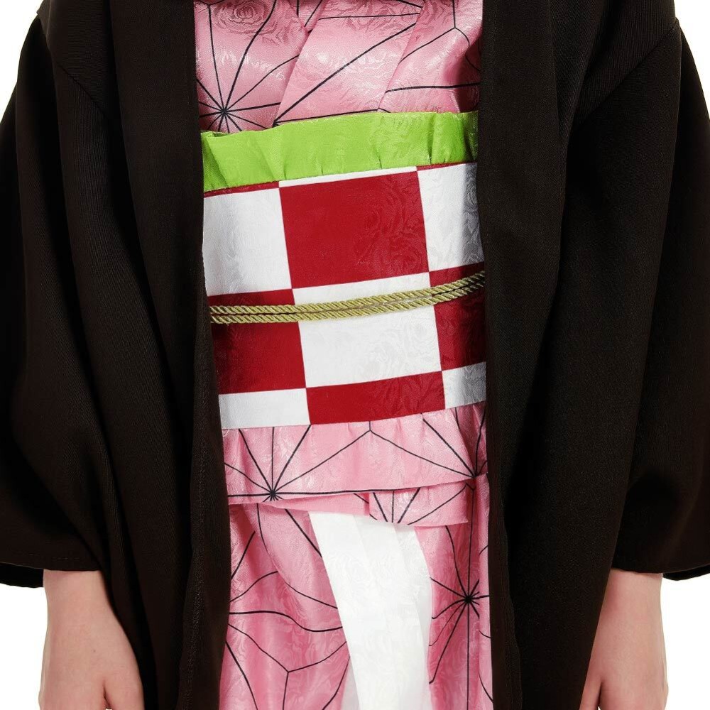 Nezuko Kamado Kids Children Festival Christmas Party Cosplay Costume Halloween Carnival Outfit