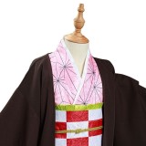 Nezuko Kamado Kids Children Festival Christmas Party Cosplay Costume Halloween Carnival Outfit