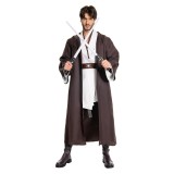Obi-Wan Kenobi Jedi Full Set Suit Cosplay Costume Halloween Carnival Outfit