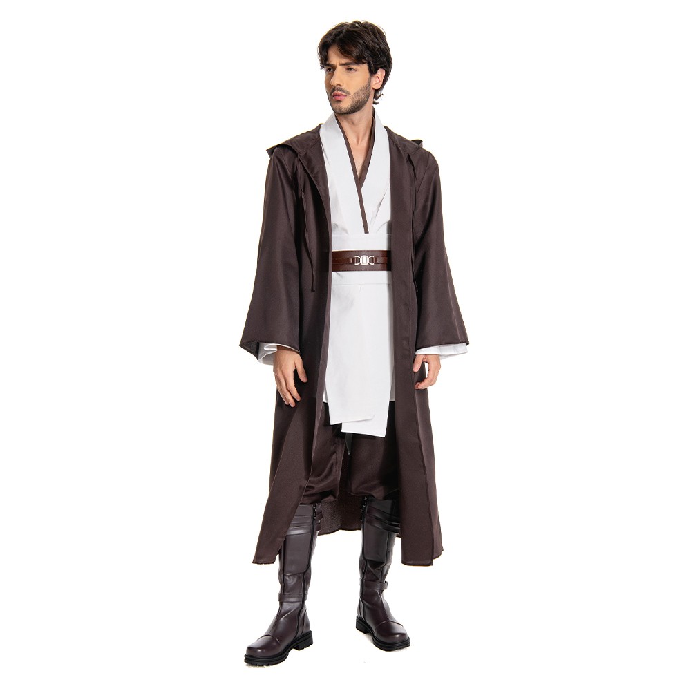 Obi-Wan Kenobi Jedi Full Set Suit Cosplay Costume Halloween Carnival Outfit