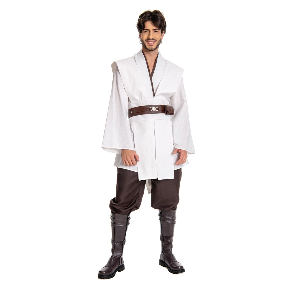 Obi-Wan Kenobi Jedi Full Set Suit Cosplay Costume Halloween Carnival Outfit