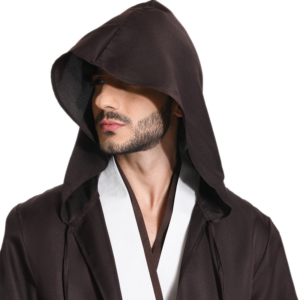 Obi-Wan Kenobi Jedi Full Set Suit Cosplay Costume Halloween Carnival Outfit