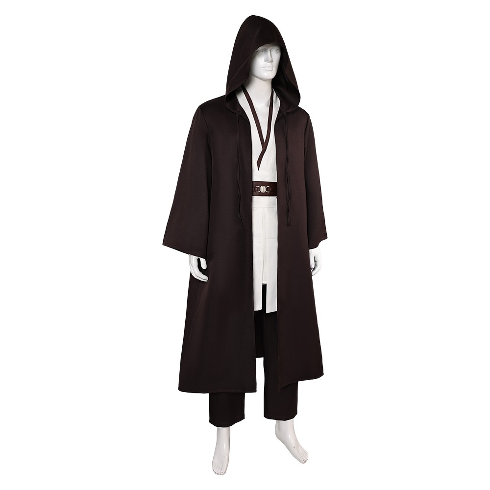 Obi-Wan Kenobi Jedi Full Set Suit Cosplay Costume Halloween Carnival Outfit