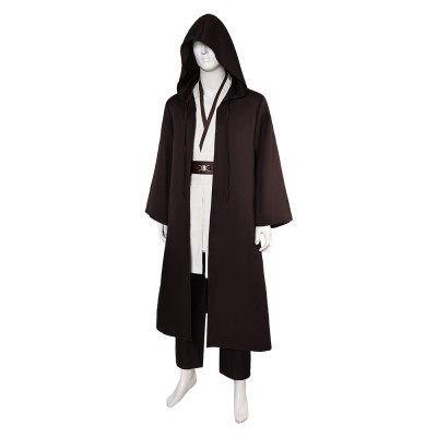 Obi-Wan Kenobi Jedi Full Set Suit Cosplay Costume Halloween Carnival Outfit