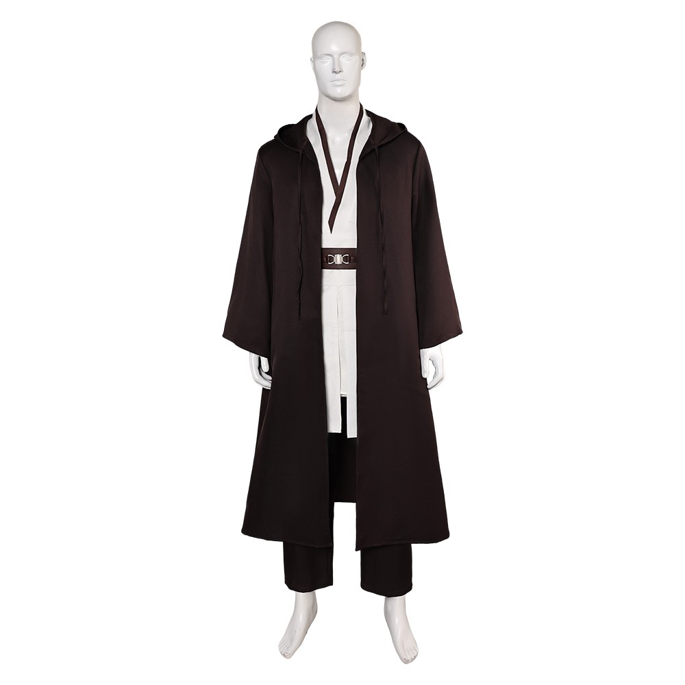 Obi-Wan Kenobi Jedi Full Set Suit Cosplay Costume Halloween Carnival Outfit