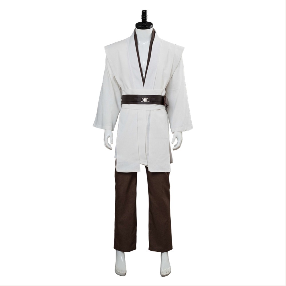 Obi-Wan Kenobi Jedi Full Set Suit Cosplay Costume Halloween Carnival Outfit