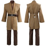 Kenobi Jedi TUNIC Brown Version No Cloak Suit Cosplay Costume Halloween Carnival Outfit