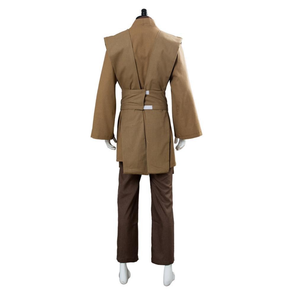 Kenobi Jedi TUNIC Brown Version No Cloak Suit Cosplay Costume Halloween Carnival Outfit