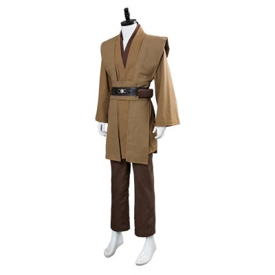 Kenobi Jedi TUNIC Brown Version No Cloak Suit Cosplay Costume Halloween Carnival Outfit