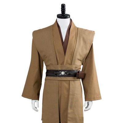 Kenobi Jedi TUNIC Brown Version No Cloak Suit Cosplay Costume Halloween Carnival Outfit