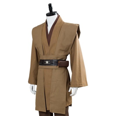 Kenobi Jedi TUNIC Brown Version No Cloak Suit Cosplay Costume Halloween Carnival Outfit