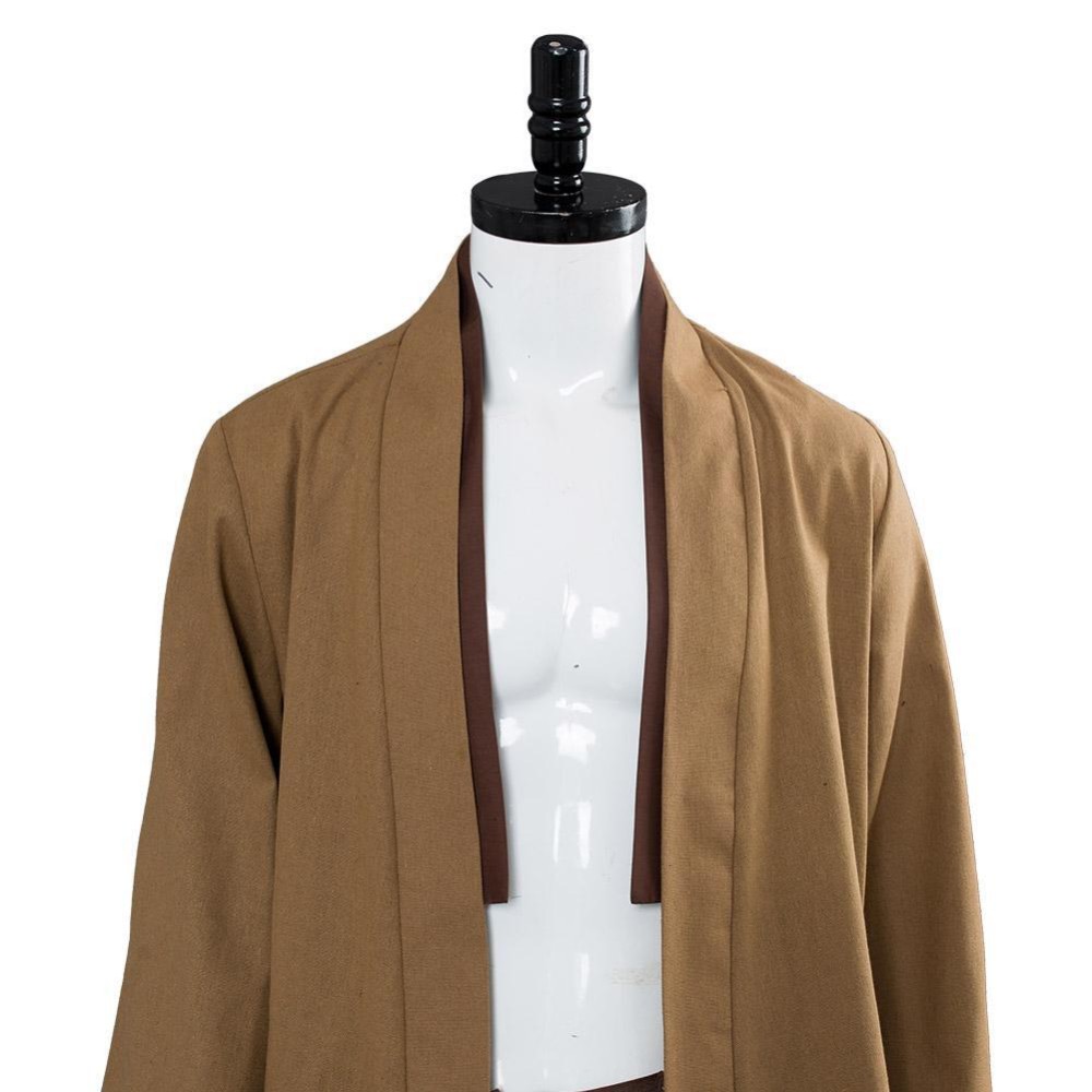Kenobi Jedi TUNIC Brown Version No Cloak Suit Cosplay Costume Halloween Carnival Outfit