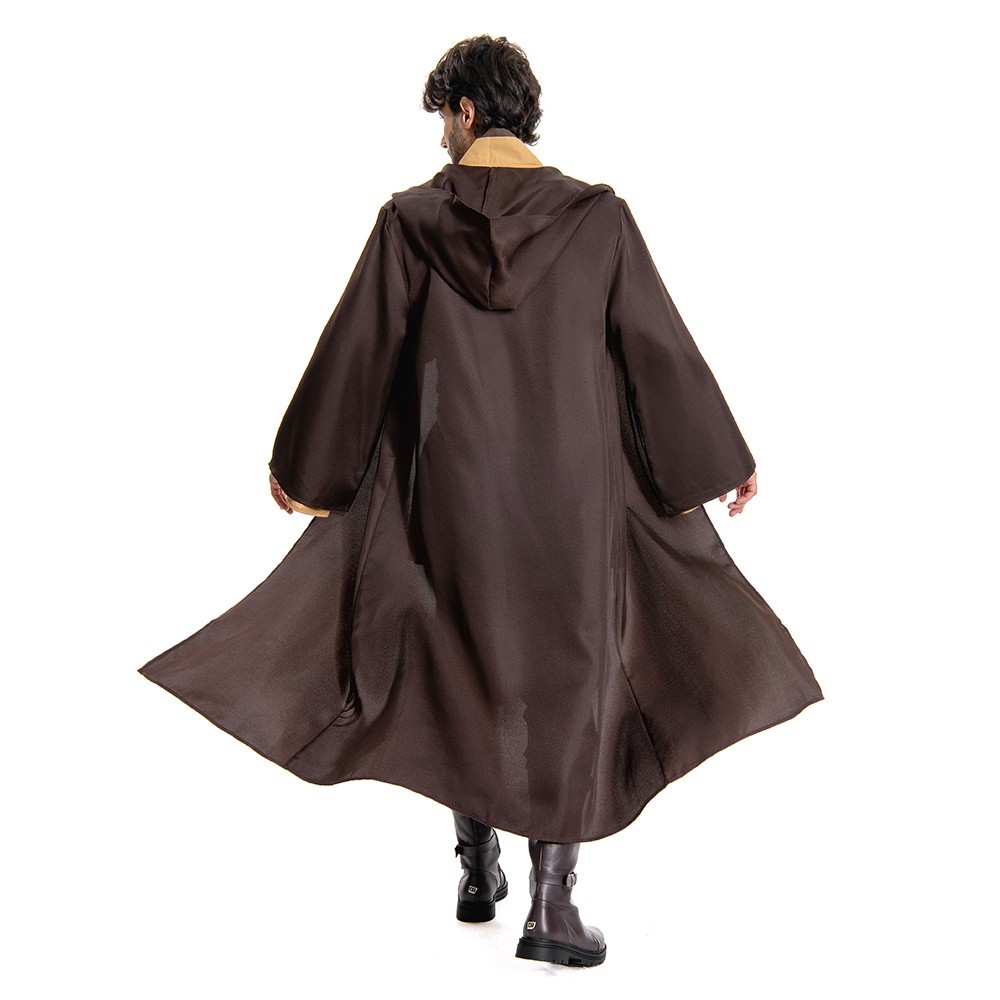 Obiwan Kenobi Jedi TUNIC Brown Version Cosplay Costume Halloween Carnival
