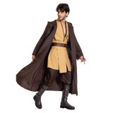 Obiwan Kenobi Jedi TUNIC Brown Version Cosplay Costume Halloween Carnival