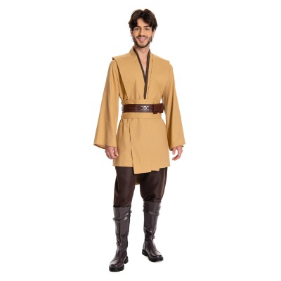 Obiwan Kenobi Jedi TUNIC Brown Version Cosplay Costume Halloween Carnival