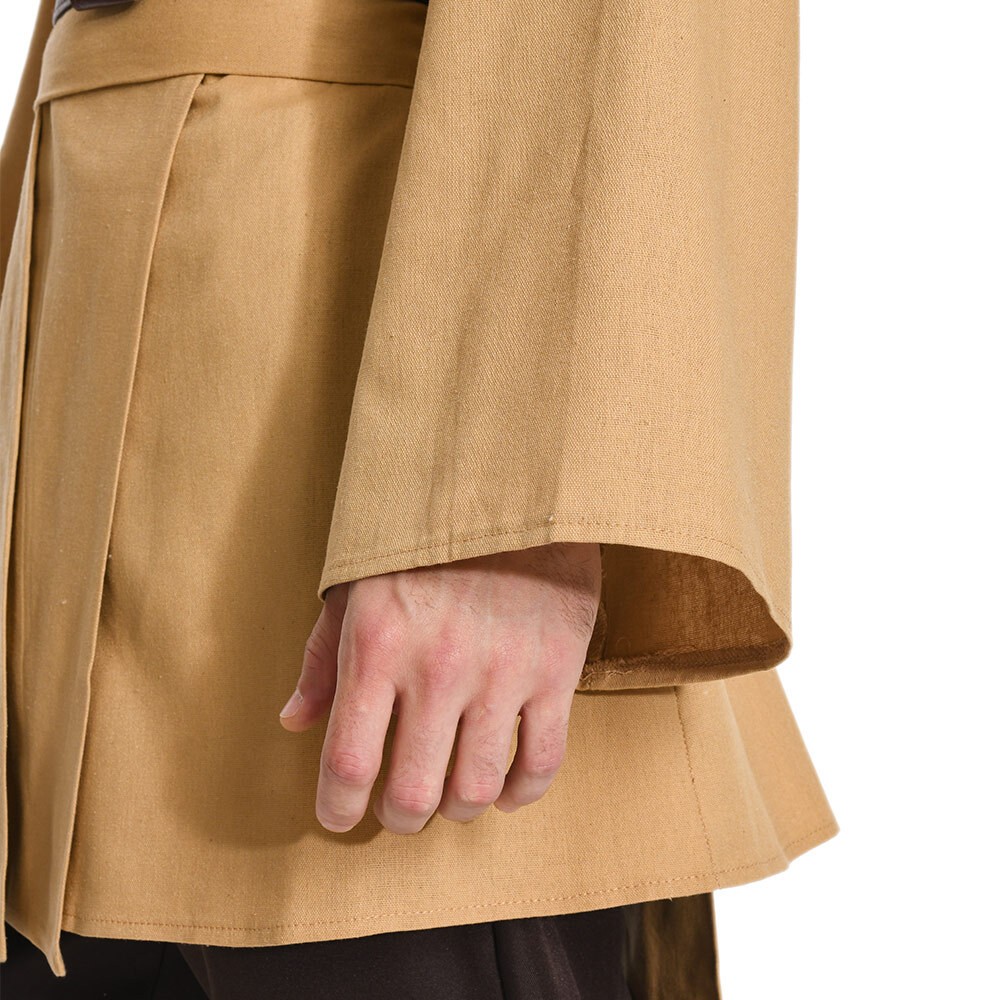 Obiwan Kenobi Jedi TUNIC Brown Version Cosplay Costume Halloween Carnival