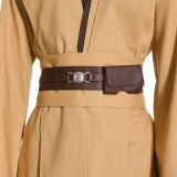 Obiwan Kenobi Jedi TUNIC Brown Version Cosplay Costume Halloween Carnival