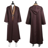 Obiwan Kenobi Jedi TUNIC Brown Version Cosplay Costume Halloween Carnival