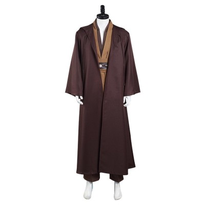Obiwan Kenobi Jedi TUNIC Brown Version Cosplay Costume Halloween Carnival