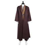 Obiwan Kenobi Jedi TUNIC Brown Version Cosplay Costume Halloween Carnival