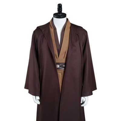 Obiwan Kenobi Jedi TUNIC Brown Version Cosplay Costume Halloween Carnival