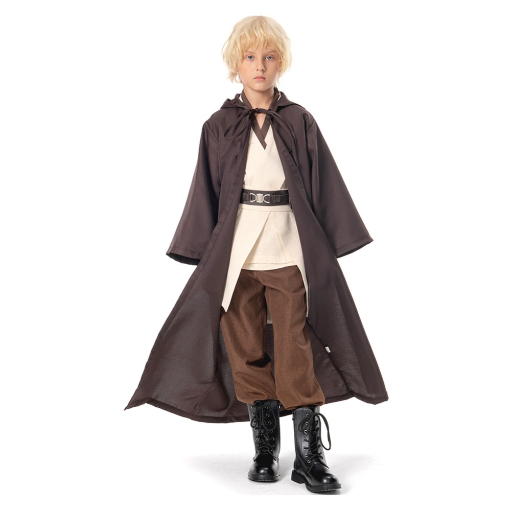 Obi-Wan Kenobi Kids Suit Child Version Cosplay Costume Halloween Carnival
