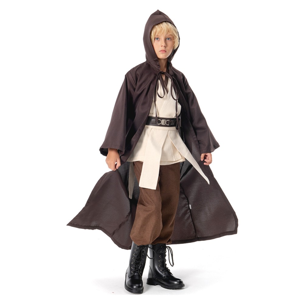 Obi-Wan Kenobi Kids Suit Child Version Cosplay Costume Halloween Carnival
