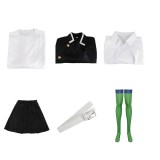 Kanroji Mitsuri Kimono Suit Cosplay Costume Halloween Carnival Outfit