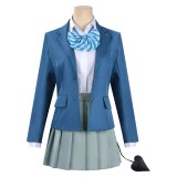 Kanan-sama Is Easy as Hell Kanan Takakiyo Women Blue Cosplay Costume Halloween Carnival Outfit