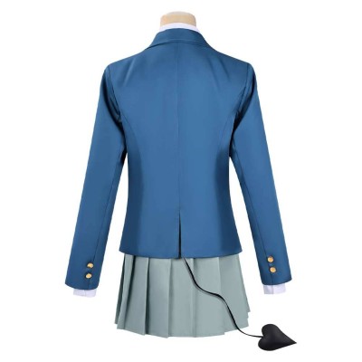 Kanan-sama Is Easy as Hell Kanan Takakiyo Women Blue Cosplay Costume Halloween Carnival Outfit
