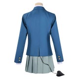 Kanan-sama Is Easy as Hell Kanan Takakiyo Women Blue Cosplay Costume Halloween Carnival Outfit