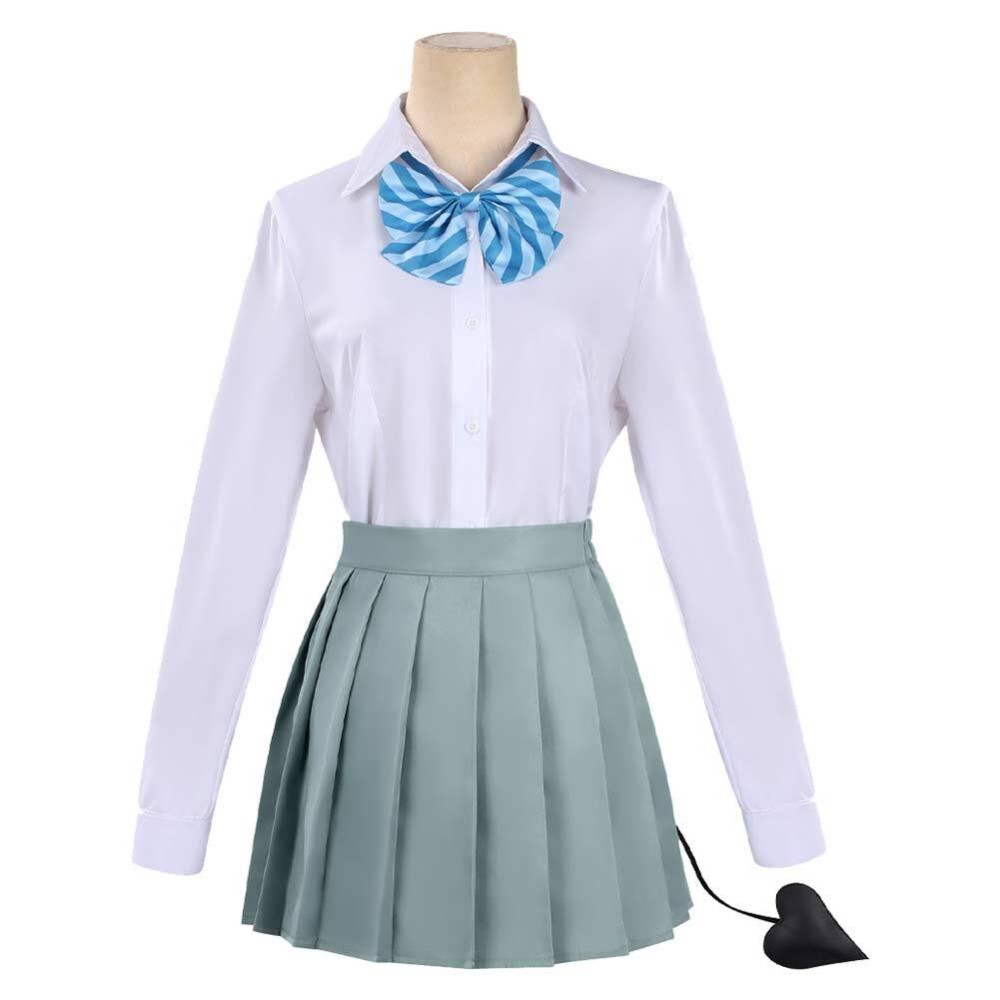 Kanan-sama Is Easy as Hell Kanan Takakiyo Women Blue Cosplay Costume Halloween Carnival Outfit