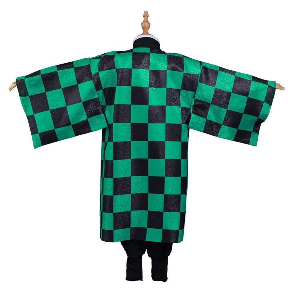 Kamado Tanjirou Kids Kimono Suit Cosplay Costume Halloween Carnival Outfit