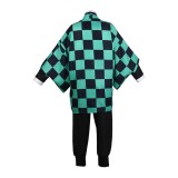 Kamado Tanjirou Suit Cosplay Costume Halloween Carnival Outfit