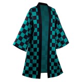 Kamado Tanjirou Suit with Earrings Belt Cosplay Costume Halloween Carnival
