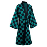 Kamado Tanjirou Suit with Earrings Belt Cosplay Costume Halloween Carnival